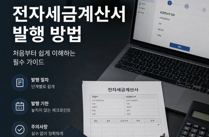 사업자가 알아야 할 전자세금계산서 발행 방법과 꼭 확인해야 될 사항